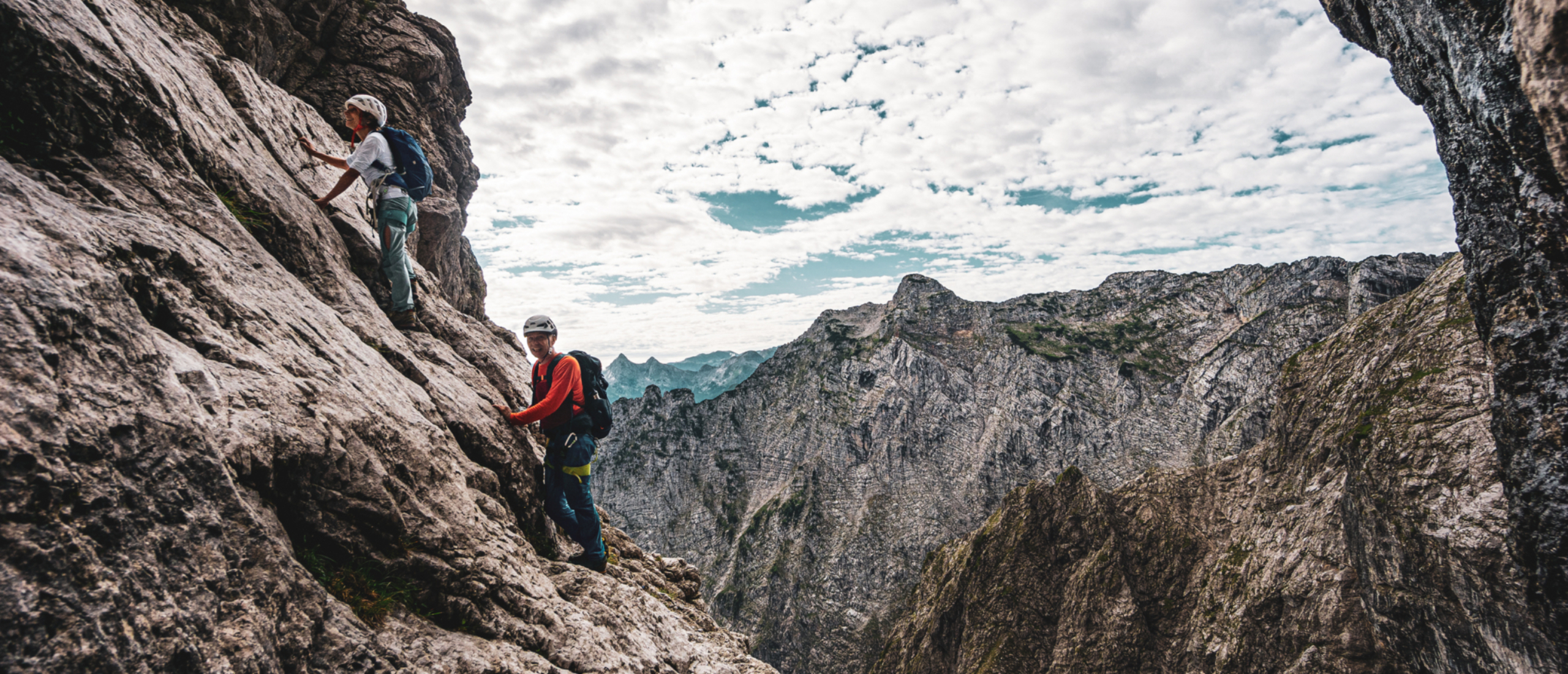 Watzmann Ostwand mit Bergführer