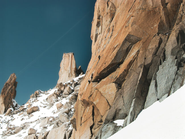 Alpinklettern Mont Blanc Bergführer