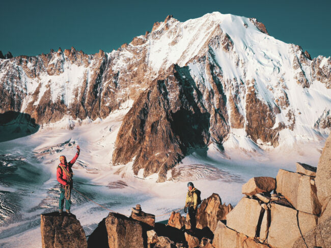 Alpinklettern Mont Blanc Bergführer