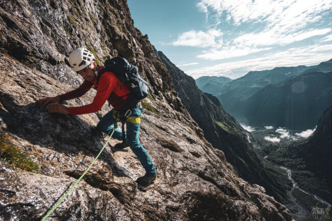 Watzmann Ostwand mit Bergführer