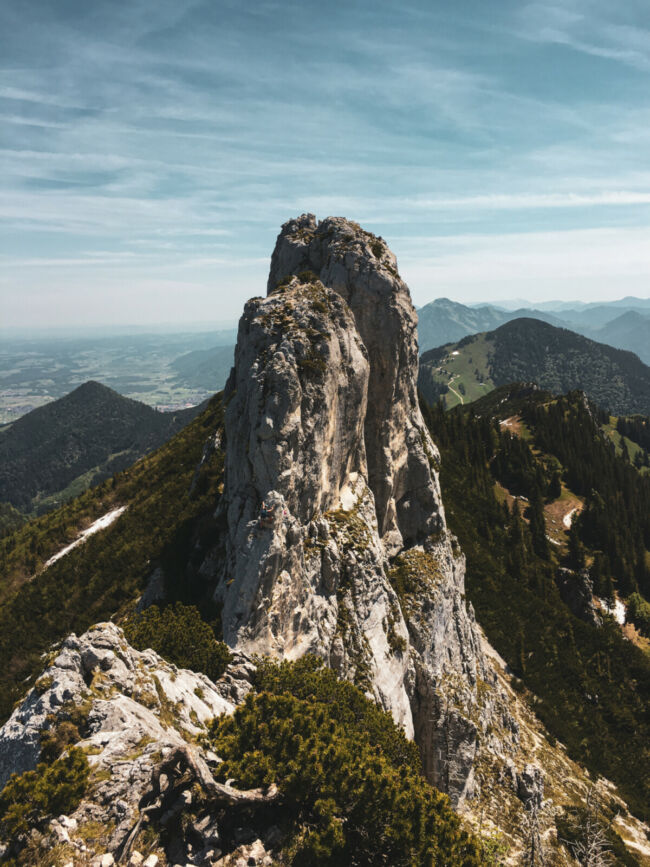 Alpinklettern Kampenwand Bergführer