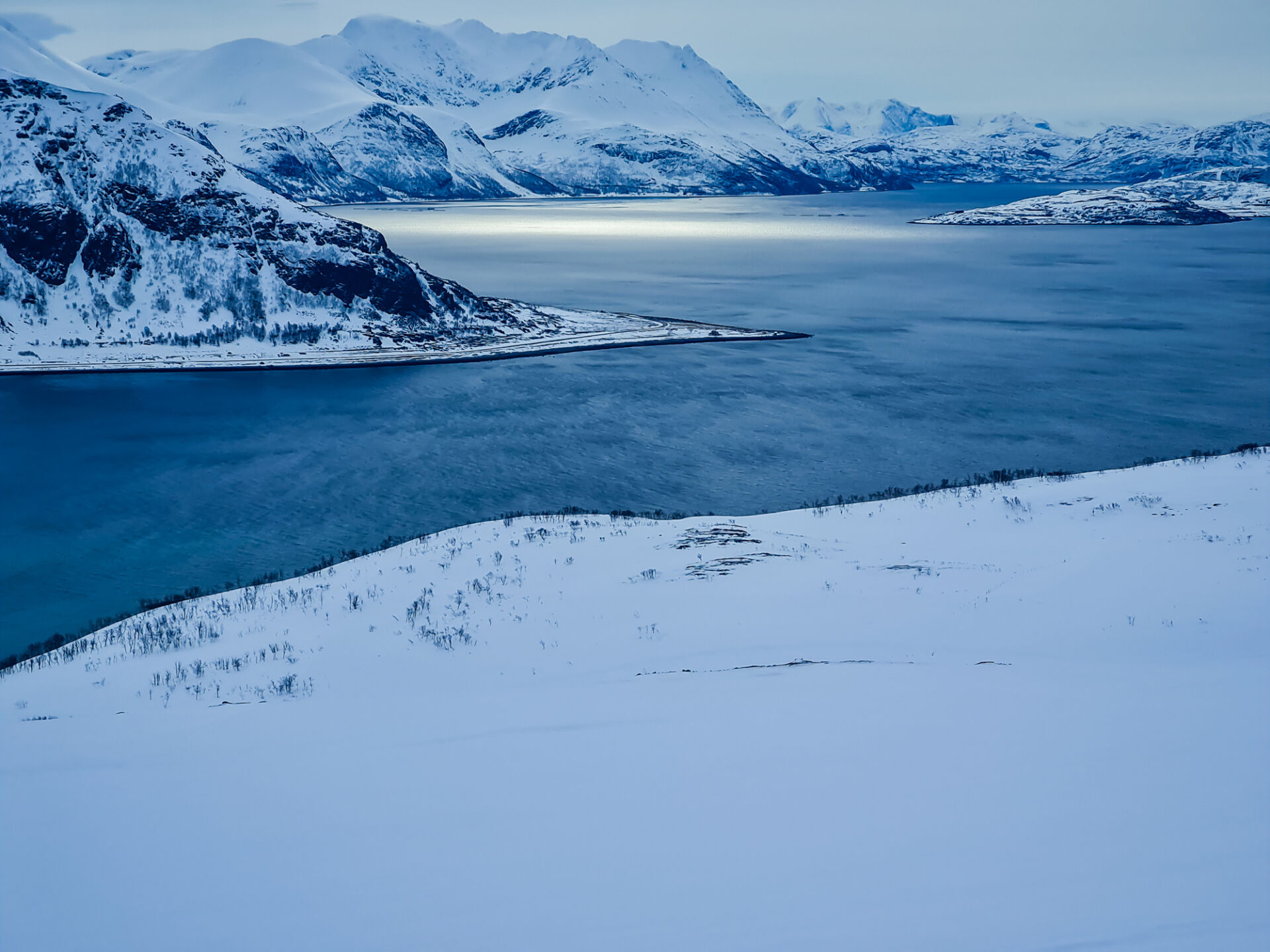 Skitouren Norwegen vom Schiff